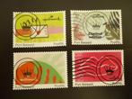 4 x zegels Hallmark Port Betaald (#405), Postzegels en Munten, Postzegels | Nederland, Ophalen of Verzenden, Gestempeld