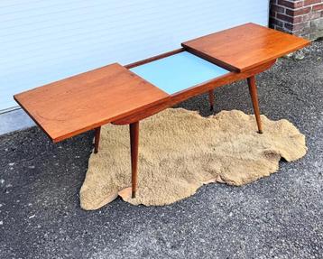 Vintage uitschuifbare salontafel  beschikbaar voor biedingen