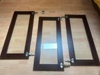 IKEA Deuren met Glas - 90x40 - Donkerbruin Houteffect, Ophalen, Gebruikt