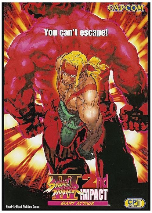 STREET FIGHTER III 3 capcom videogame Poster, Spelcomputers en Games, Games | Overige, Nieuw, 1 speler, Vanaf 12 jaar, Verzenden