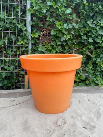EK Grote oranje plantenbakken met verlichting erin beschikbaar voor biedingen