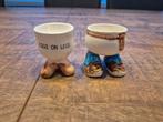 Vintage Eierdopjes 'Eggs on Legs', Ophalen of Verzenden, Gebruikt