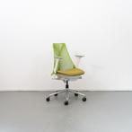 2x Herman Miller Sayl Bureaustoel Groen/Wit - Chroom