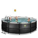 Zwembad Exit Black Leather met zandfilterpomp, Rond, Ophalen, 120 cm of meer, 300 cm of meer