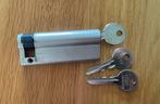 Iseo enkele veiligheidscilinder 70/10 cilinder slot, Ophalen of Verzenden, Zo goed als nieuw, Koper of Messing, Slot