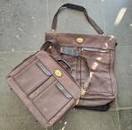 Reistas en kledingtas, Sieraden, Tassen en Uiterlijk, Tassen | Reistassen en Weekendtassen, 40 tot 60 cm, Gebruikt, Bruin, 35 tot 55 cm