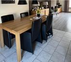 Eetafel, eiken ., Huis en Inrichting, Tafels | Eettafels, Ophalen, 50 tot 100 cm, Zo goed als nieuw, 150 tot 200 cm