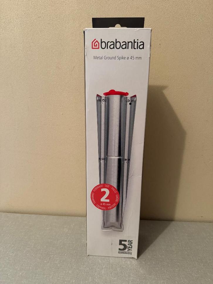 NIEUW Grondanker voor BRABANTIA droogmolen in tuin 45 MM, Tuin en Terras, Droogmolens en Wasrekken, Nieuw, Droogmolen, Ophalen of Verzenden