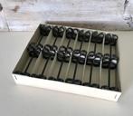 Franse nostalgische zwart metalen messenlegger 12 stuks, Ophalen of Verzenden, Zo goed als nieuw