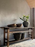 Prachtige landelijke sidetable *oud,hout,sober *Huisje Sfeer, Minder dan 100 cm, Hout, 50 tot 100 cm, Ophalen of Verzenden