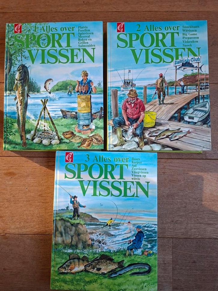 Alles over Sportvissen - Complete Serie, Boeken, Sportboeken, Zo goed als nieuw, Watersport en Hengelsport, Ophalen of Verzenden