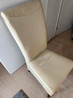 Zes eetkamerstoelen, Huis en Inrichting, Stoelen, Ophalen, Gebruikt, Overige kleuren, Leer