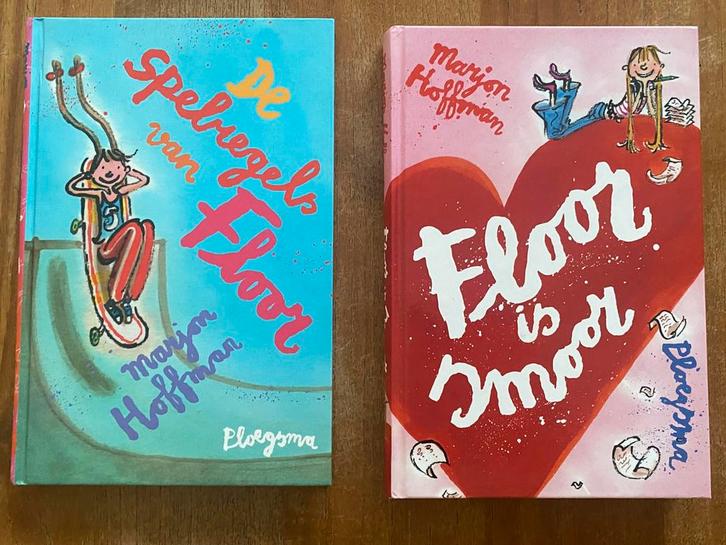 Marjon Hoffman - Floor is smoor & De spelregels van Floor, Boeken, Kinderboeken | Jeugd | onder 10 jaar, Zo goed als nieuw, Fictie algemeen