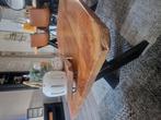 Mooie mango zware salontafel, Huis en Inrichting, Tafels | Salontafels, 100 tot 150 cm, Rond, Zo goed als nieuw, Minder dan 50 cm