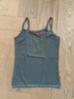 zgan olijfgroene/taupe top Bengh per Principesse mt 110/116, Meisje, Ophalen of Verzenden, Zo goed als nieuw, Shirt of Longsleeve