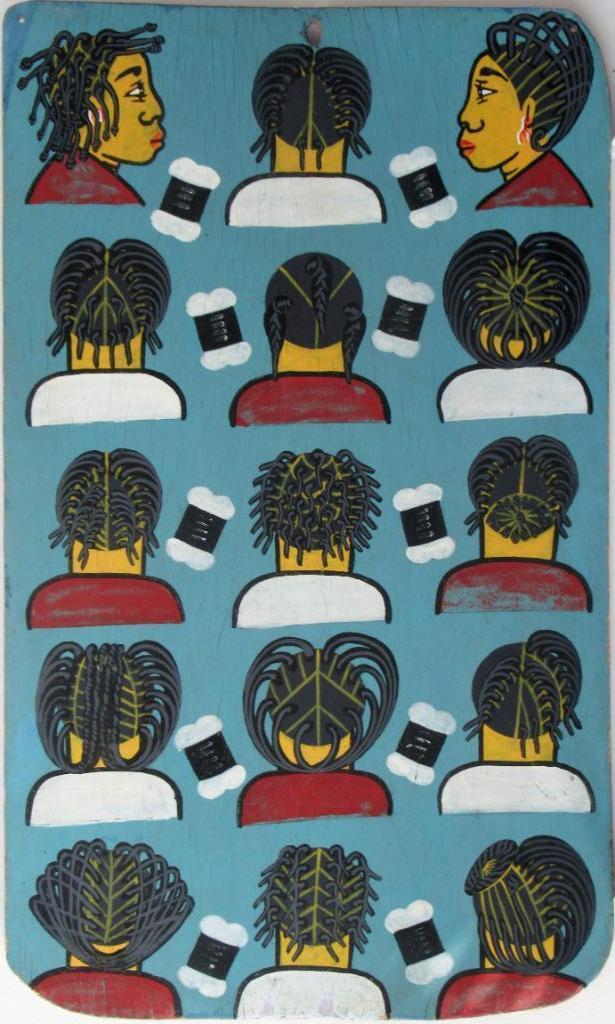 Afrikaans kappersbord Togo, Antiek en Kunst, Kunst | Niet-Westerse kunst, Ophalen of Verzenden