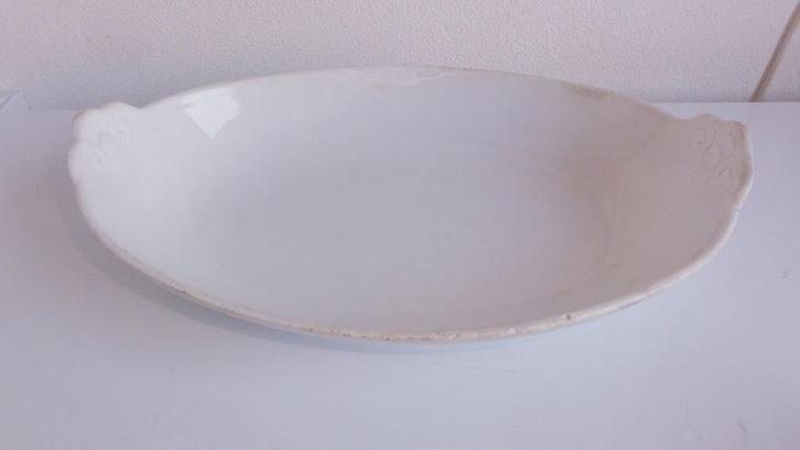 Schaal, oud, Chodzies SM wit, Antiek en Kunst, Antiek | Servies los, Ophalen of Verzenden