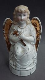 Om 1850 - 1900 Brussels Porselein Boeren Engel Beeld Beeldje