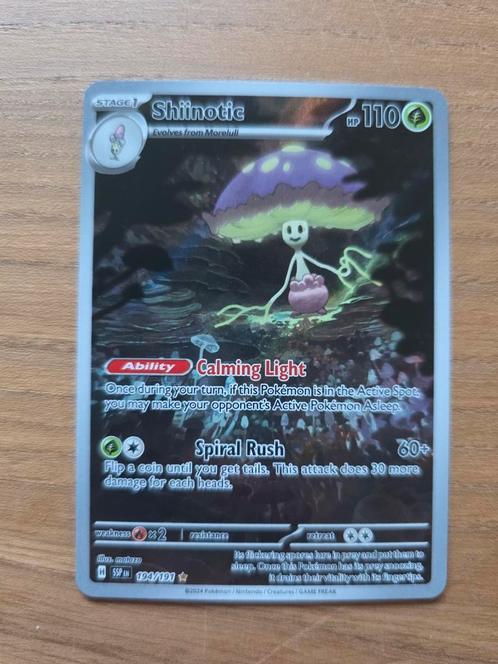Shiinotic Full Art pokemon kaart SSP, Hobby en Vrije tijd, Verzamelkaartspellen | Pokémon, Nieuw, Losse kaart, Ophalen of Verzenden