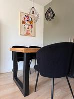 Eettafel - steigerhout met stalen poten, Huis en Inrichting, Ophalen, 50 tot 100 cm, Zo goed als nieuw, Metaal