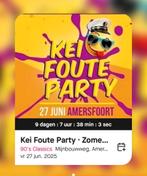 Gratis 2 kaarten kei foute party Amersfoort vr 27 juni, Tickets en Kaartjes, Evenementen en Festivals, Twee personen