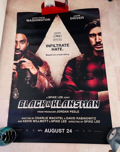 BlackkKlansman Filmposter 70x102, Verzamelen, Posters, Gebruikt, Film en Tv, Rechthoekig Staand, Ophalen