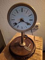 Antieke Pendule Klok met Glazen Stolp, Ophalen of Verzenden