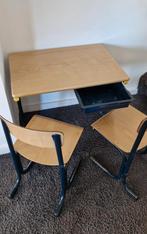 Kinder bureau / schoolbankje met stoelen, Ophalen, Gebruikt, Tafel(s) en Stoel(en)