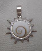 Zilveren hanger met Shiva Eye nr.179, Verzenden, Zo goed als nieuw, Kruis of Symbool, Zilver