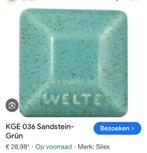 1 kilo-pak welte aardewerk glazuur kge036 zandsteen groen, Ophalen of Verzenden, Zo goed als nieuw