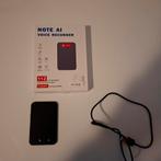 Note Ai Voice Recorder 16GB Slimme Spraakrecorder, Ophalen of Verzenden, Zo goed als nieuw, Audio