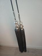 Gordijnkwasten met decoratieve details, Huis en Inrichting, Stoffering | Gordijnen en Lamellen, Minder dan 50 cm, Gebruikt, Grijs