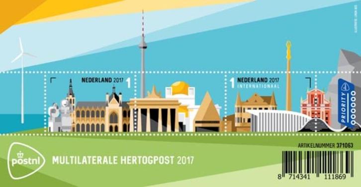 Nederland NVPH nr 3588/97 postfris Multilat. Hertogpost 2017, Postzegels en Munten, Postzegels | Nederland, Postfris, Na 1940