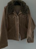 Corduroy jasje met afknoopbare (nep) bontkraag mt 48, Kleding | Dames, Beige, Maat 46/48 (XL) of groter, Ophalen of Verzenden