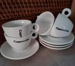 4 nieuwe cappuccino of espresso kop en schotels, aardewerk, Huis en Inrichting, Nieuw, Ophalen of Verzenden, Overige stijlen, Kop(pen) en/of Schotel(s)