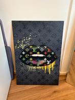 Modern Schilderij - Louis Vuitton Lippen Design Art Print Ca, Antiek en Kunst, Kunst | Schilderijen | Modern, Ophalen of Verzenden
