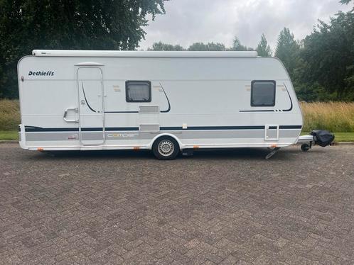 Dethleffs caravan - 6 persoons met airco, mover, luifel etc, Caravans en Kamperen, Caravans, Particulier, tot en met 6, 1250 - 1500 kg
