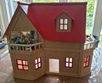 Houten Poppenhuis Villa Fleur, Verzamelen, Poppenhuizen en Toebehoren, Poppenhuis, Gebruikt, Ophalen