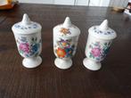 Drie vintage Capodimonte Dekselpotjes., Ophalen of Verzenden