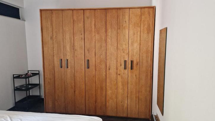 Massief eiken kledingkast Goossens Nord, Huis en Inrichting, Kasten | Kledingkasten, Zo goed als nieuw, 200 cm of meer, 200 cm of meer