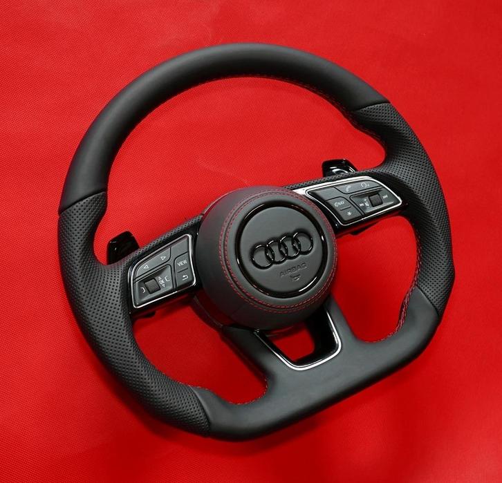 Audi stuur compleet sportieve vorm met flippers S RS upgrade, Auto diversen, Tuning en Styling, Ophalen of Verzenden