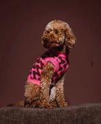 Honden trui roze/ bruin met wavey print van Dogguo maat M, Verzenden, Nieuw, Hondentrui