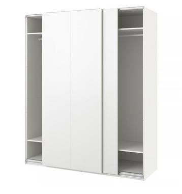 Mooie IKEA PAX kast met schuifdeuren - wit - afbeelding 1