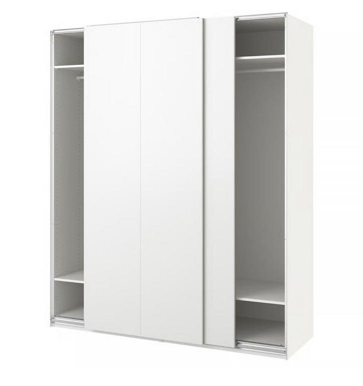 Mooie IKEA PAX kast met schuifdeuren - wit, Huis en Inrichting, Kasten | Kledingkasten, Zo goed als nieuw, 200 cm of meer, 50 tot 75 cm