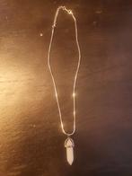 Witte Steen Hanger Ketting, Sieraden, Tassen en Uiterlijk, Kettingen, Wit, Nieuw, Ophalen of Verzenden, Met edelsteen