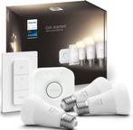 Philips Hue E27 Starter Kit - White, Huis en Inrichting, Lampen | Losse lampen, Ophalen of Verzenden, Nieuw, E27 (groot), Led-lamp