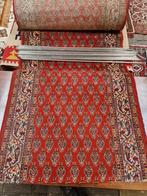 Vintage Rode traploper trapkleed 14 tredes Perzisch tapijt, Rechthoekig, Ophalen of Verzenden, Zo goed als nieuw