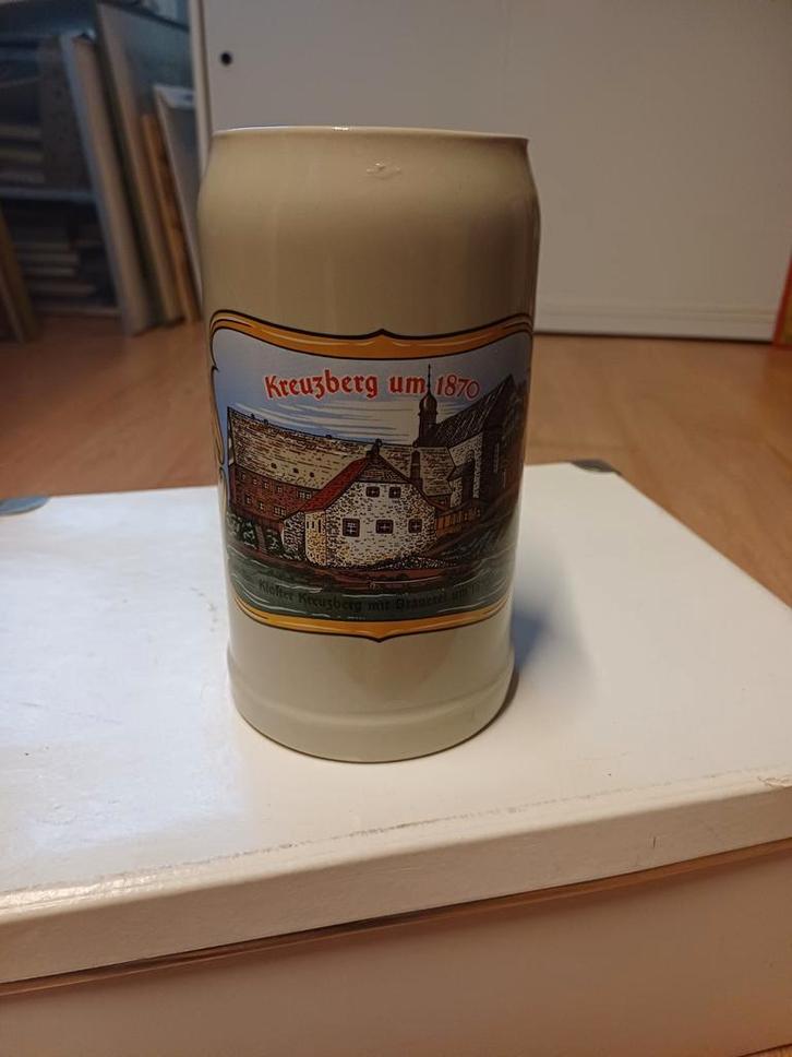 Vintage Bierpul Duitsland - Klooster Kreuzberg 1870, Antiek en Kunst, Antiek | Keramiek en Aardewerk, Ophalen of Verzenden