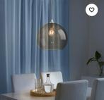2x Ikea Jakobsbyn Lampenkappen - Rookglas, 25 tot 50 cm, Grijs, Rond, Ophalen of Verzenden