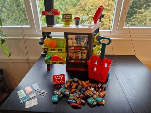 Smoby speelgoedwinkeltje met kassa, scanner,boodschappen etc, Kinderen en Baby's, Speelgoed | Bouwstenen, Zo goed als nieuw, Overige merken
